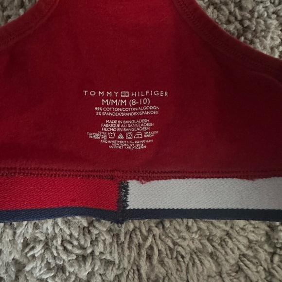 Preloved Tommy Hilfiger Red Sports Bra - Picture 2 of 3